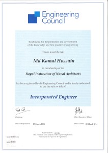Proud to be an Incorporated Engineer (IEng)